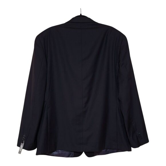 Michael Kors Blazer Jacket Black 50 R New Solid Classic Professional- Modern Fit - Picture 8 of 10